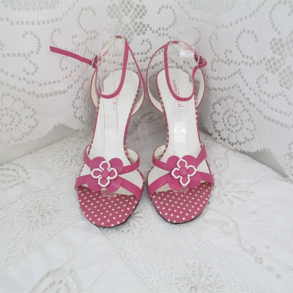 Tommy Girl Pink and White Heels